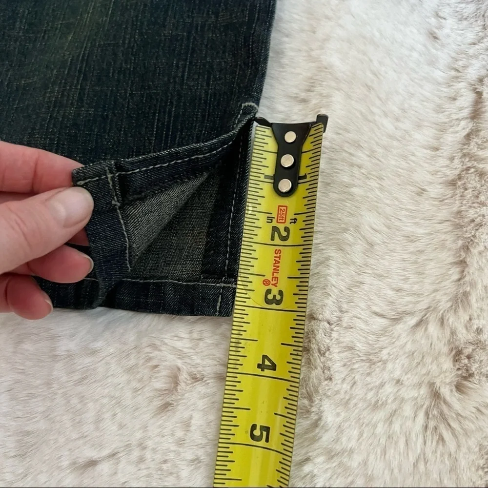 SOLO jeans capris flower print on the waistline Size 6 Dark blue color - Picture 9 of 9